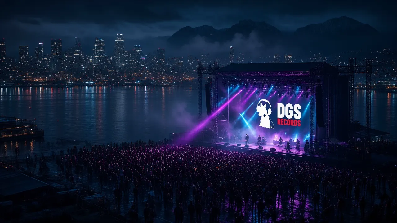 PNW night skyline stage show
